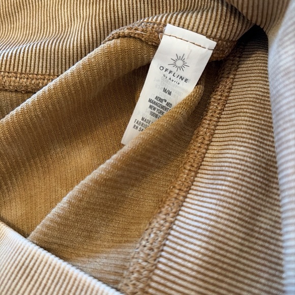 Aerie Brown Leggings with Side Detailing - Picture 4 of 4